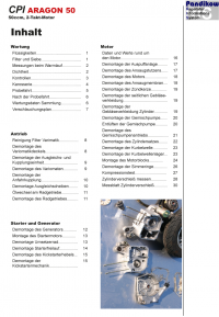 Reparaturanleitung RIS CPI Aragon Antrieb und Motor