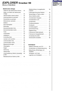 Reparaturanleitung RIS Explorer Cracker 50 Gemischaufbereitung, Diagnose und Elektrik
