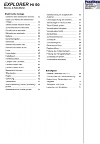 Reparaturanleitung RIS Explorer Hi 50 Gemischaufbereitung, Diagnose und Elektrik