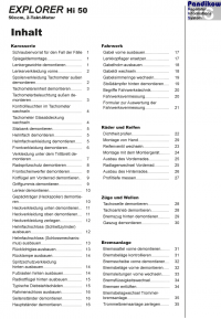 Reparaturanleitung RIS Explorer Hi 50 Karosserie, Fahrwerk und Bremsanlage