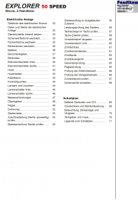 Reparaturanleitung RIS Explorer Speed 50 2T, Gemischaufbereitung, Diagnose und Elektrik