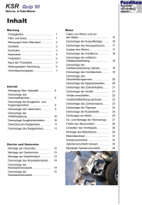 Reparaturanleitung RIS KSR Quip 50, Antrieb und Motor