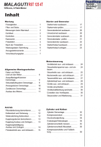 Reparaturanleitung RIS, Malaguti RST 125, 4T, Antrieb und Motor