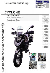 Reparaturanleitung RIS Cyclone Carrera 125 LC, Antrieb und Motor