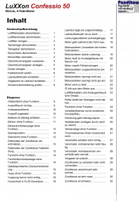 Reparaturanleitung RIS, LuXXon Confessio 50, 4T, Gemischaufbereitung, Diagnose und Elektik