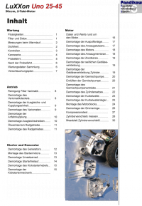 Reparaturanleitung RIS, LuXXon Uno 25-45, 2T, Antrieb und Motor